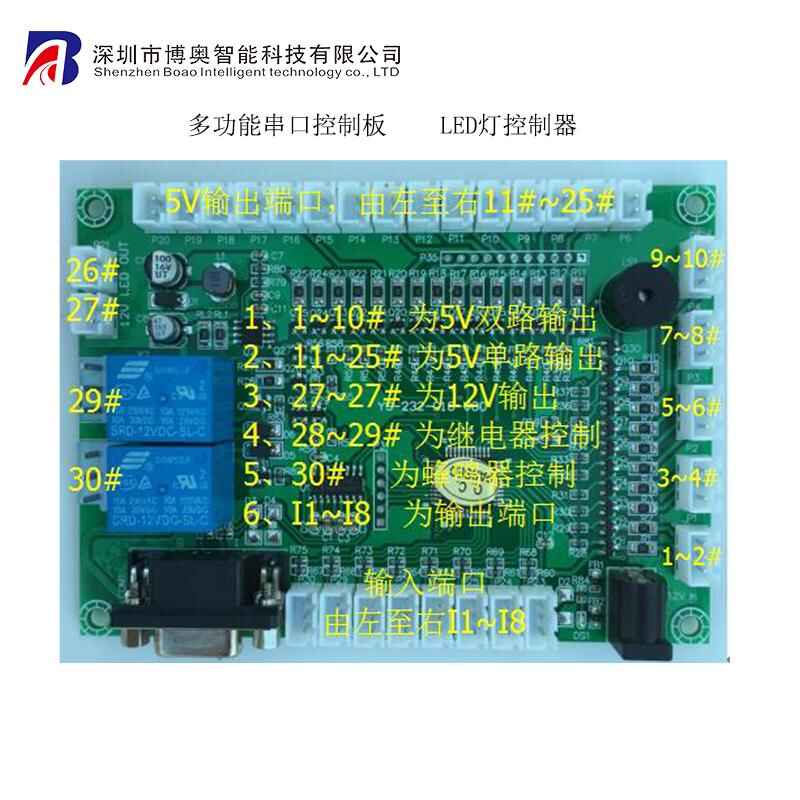 終端專用IO控制板 串口通訊模塊  RS232控制器 LED燈控制板 - 產(chǎn)品展示