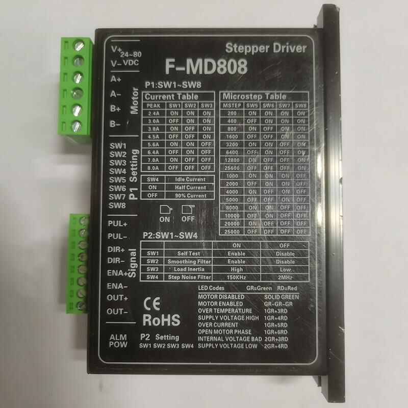 原廠定制開發(fā)方案銷售DM542數(shù)字兩相步進(jìn)驅(qū)動器提供套件燒錄程序芯片 - 產(chǎn)品展示