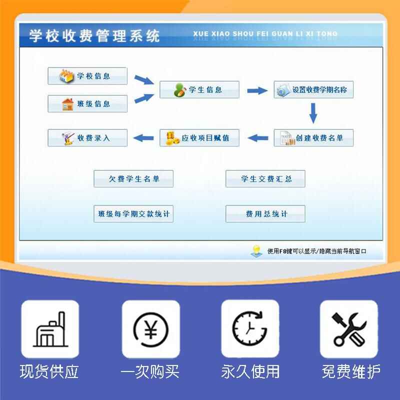 學校收費管理系統(tǒng)現(xiàn)貨供應(yīng)免費試用按需定制開發(fā)各行業(yè)應(yīng)用軟件 - 產(chǎn)品展示