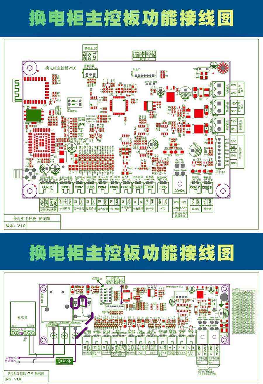 電瓶車共享電池換電柜主控板 現(xiàn)貨速發(fā) 支持定制開發(fā) 智能小程序
