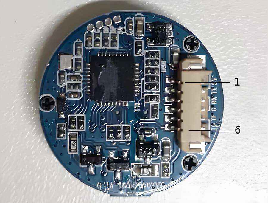 指紋模塊硬件接口示意圖